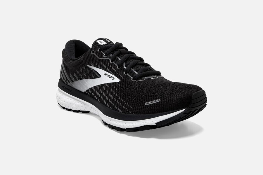 Brooks Ghost 13 Road Loopschoenen Dames - Zwart/Wit - 793068PNW